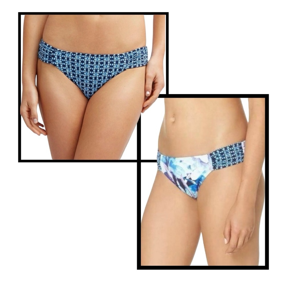 Tommy Bahama Aqua Petals Reversible Side Shirred Hipster Bottoms